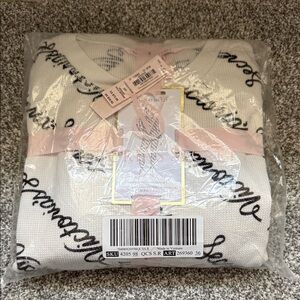 Victoria's Secret White and Black Pajama Set